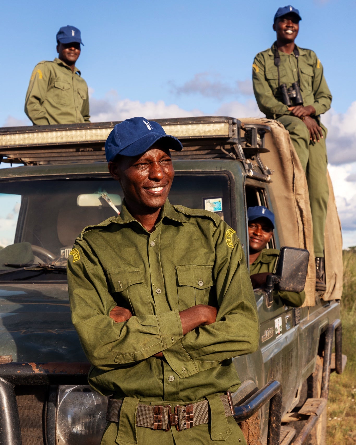 Big Life Foundation rangers on patrol in our Warrior cap