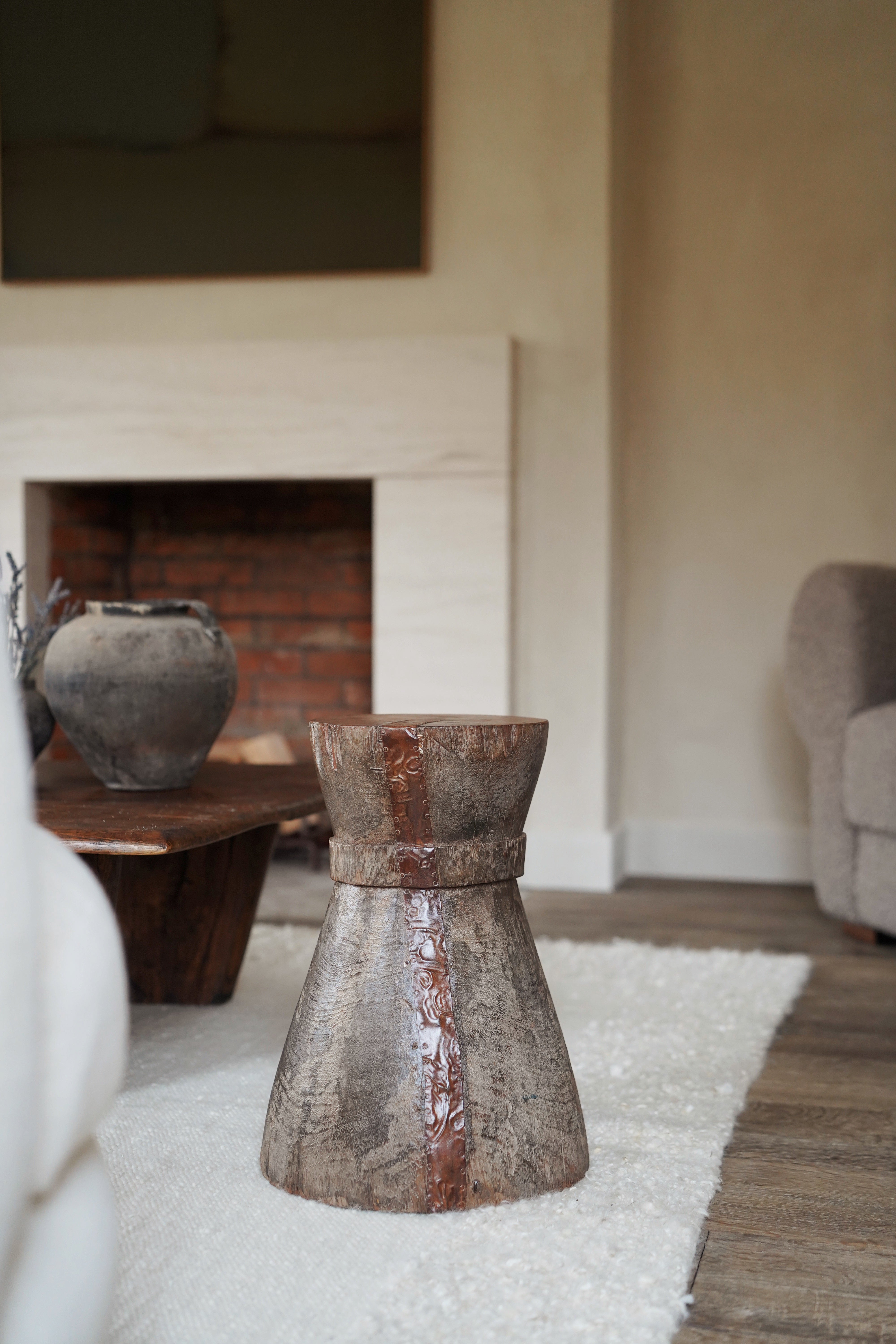 Tonga Mortar Side Table