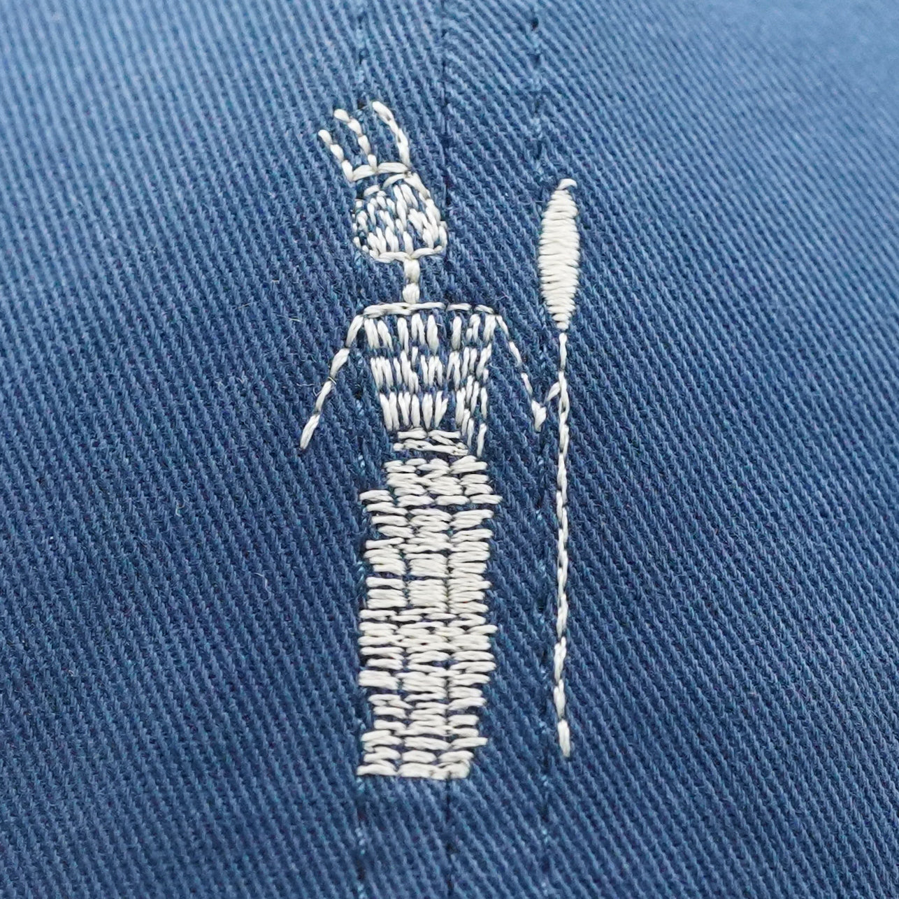 Embroidery of a Maasai warrior