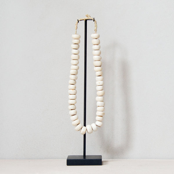 1/2 Oval Bone Beads