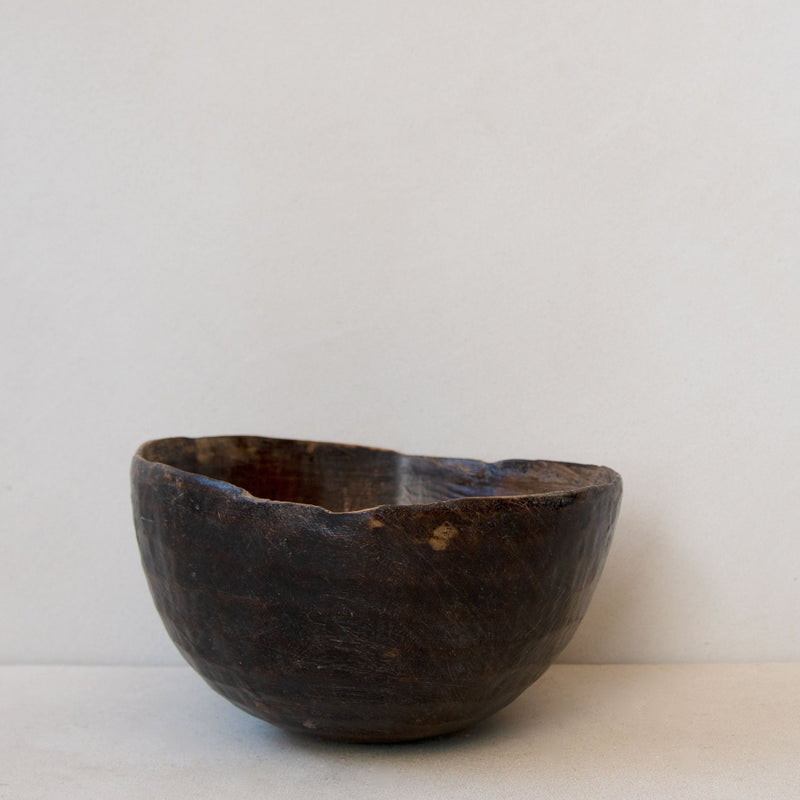 Vintage Fulani wooden bowl No.9