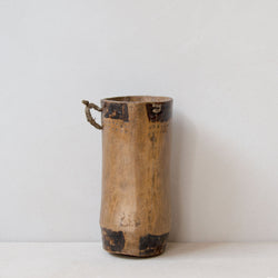 Hand-carved wooden Turkana container No.12