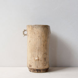 Hand-carved wooden Turkana container No.8