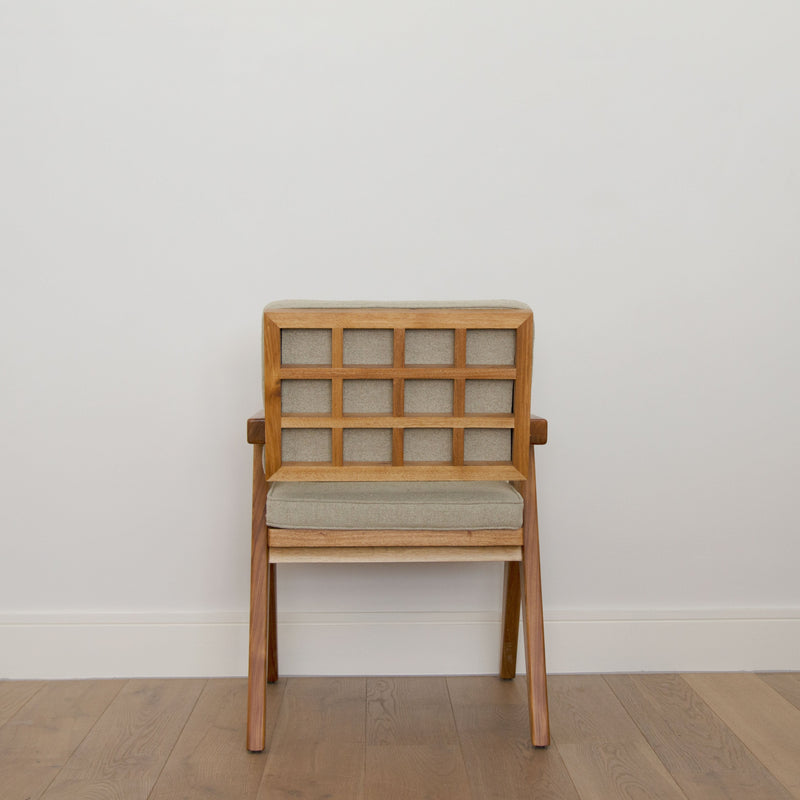 Rear view of the Khayni Nelson dining chair