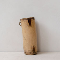 Hand-carved wooden Turkana container No.3