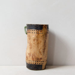 Hand-carved wooden Turkana container No.5