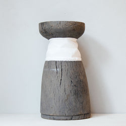 Lozi Mortar Stool | Striped No.6 | Zambia