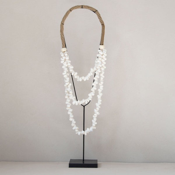 Shell Necklace on Stand