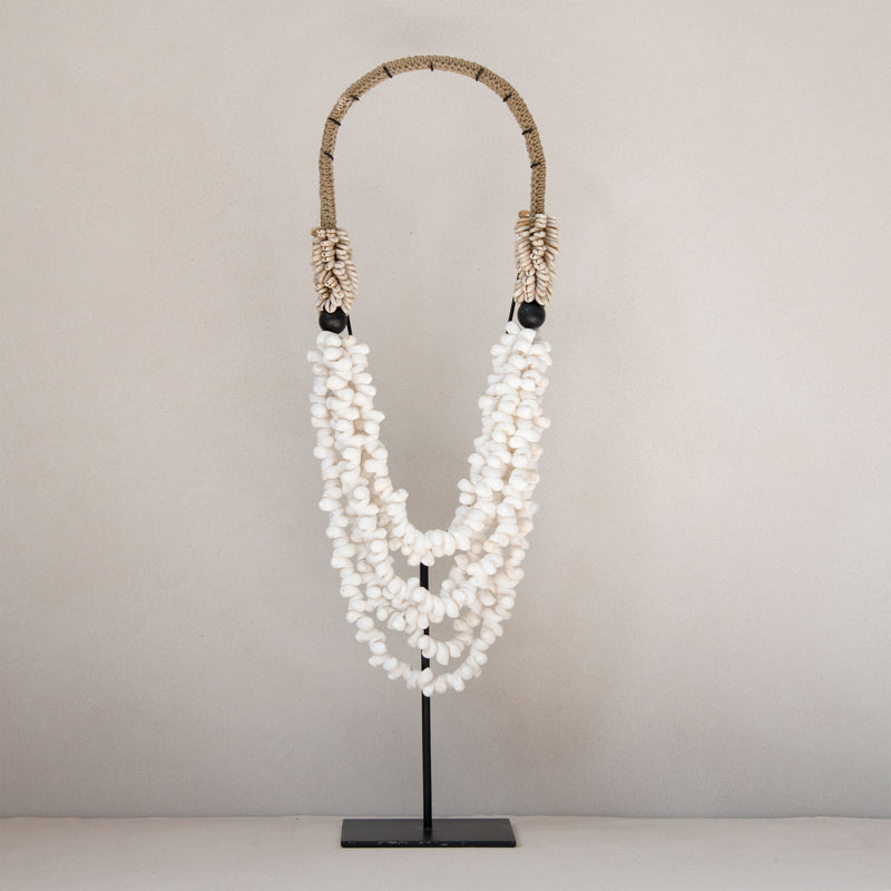 Shell Necklace on Stand